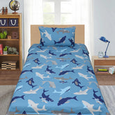 SHARK- Kids Exports Cotton Single Bedsheet
